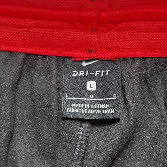 Nike Mens Large Therma Swoosh Basketball Pants Dark Gray/Black AQ2715-060 - Picture 9 of 14